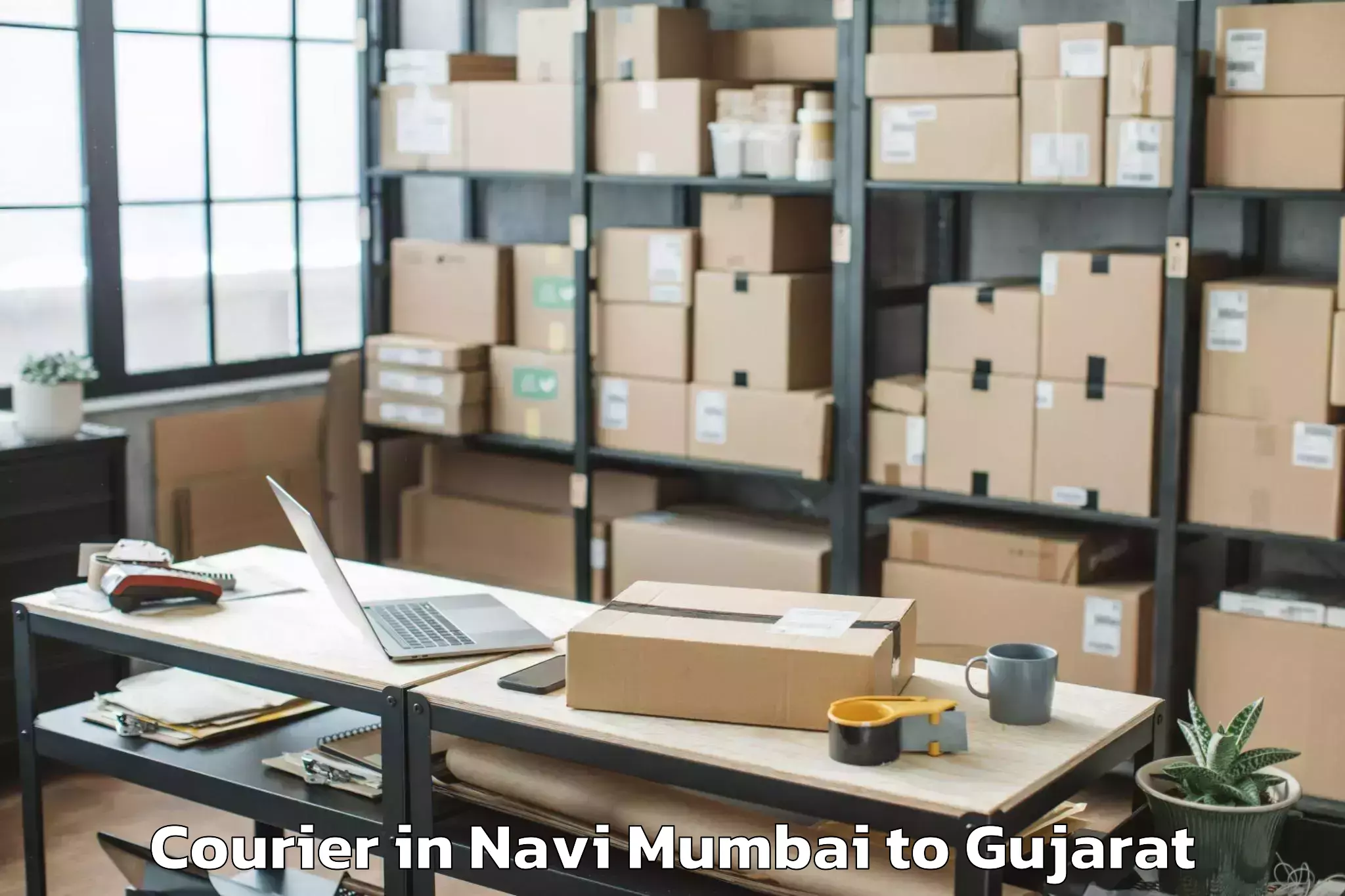 Top Navi Mumbai to Dehgam Courier Available